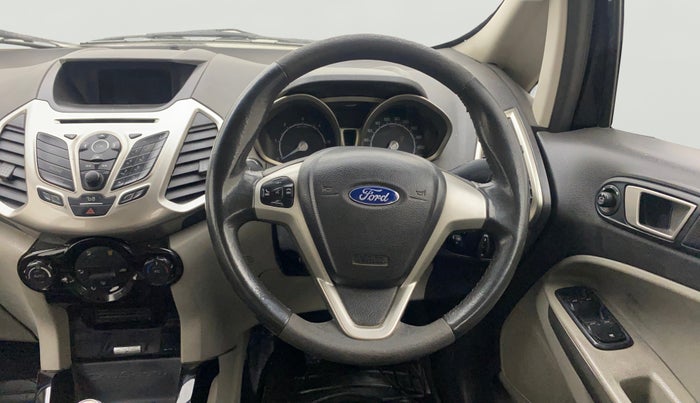 2016 Ford Ecosport TITANIUM 1.5L DIESEL, Diesel, Manual, 1,42,699 km, Steering Wheel Close Up
