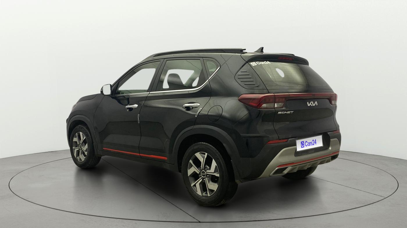 2021 KIA SONET HTX 1.5 AT, Diesel, Automatic, 1,38,639 km, Left Back Diagonal