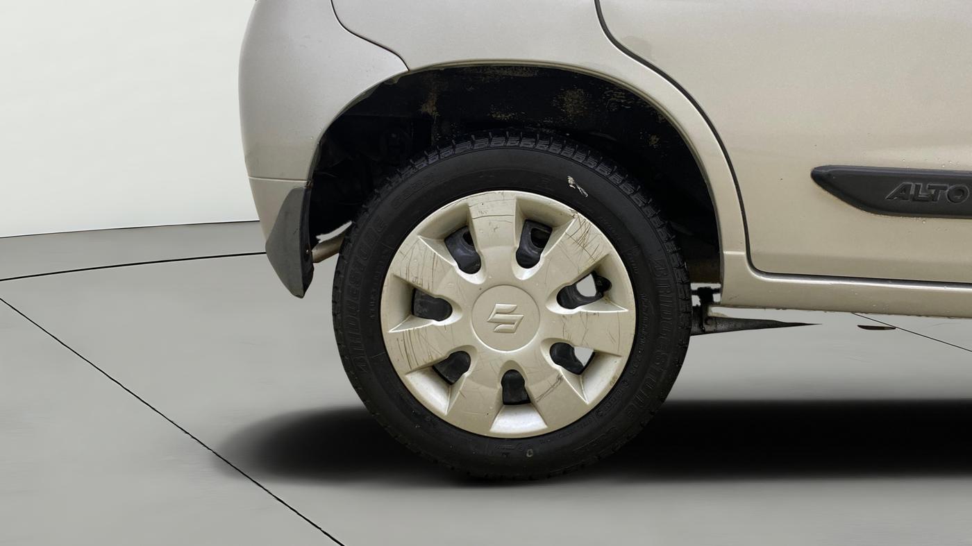 2013 Maruti Alto K10 VXI, Petrol, Manual, 7,648 km, Right Rear Wheel