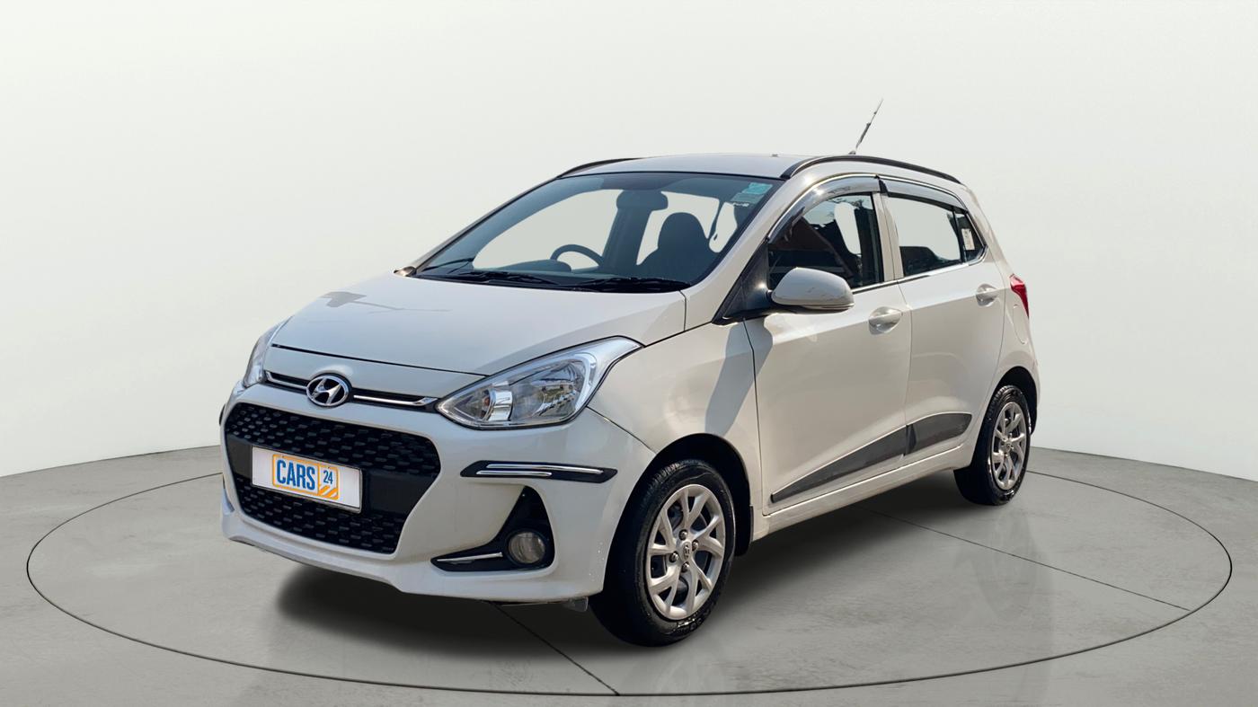 2018 Hyundai Grand i10 SPORTZ 1.2 KAPPA VTVT, Petrol, Manual, 37,122 km, Left Front Diagonal