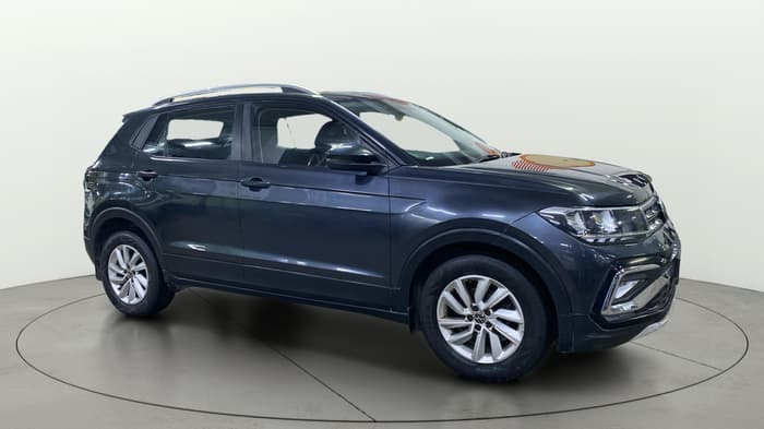 2022 Volkswagen TAIGUN HIGHLINE 1.0 TSI AT, Petrol, Automatic, 1,18,106 km, Right Front Diagonal