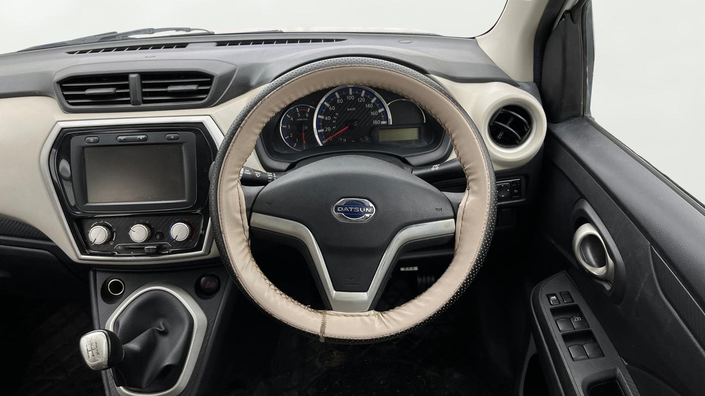 2019 Datsun Go Plus T(O), Petrol, Manual, 62,971 km, Steering Wheel Close Up