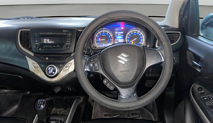 2017 Maruti Baleno ZETA PETROL 1.2, Petrol, Manual, 1,02,582 km, Steering Wheel Close Up