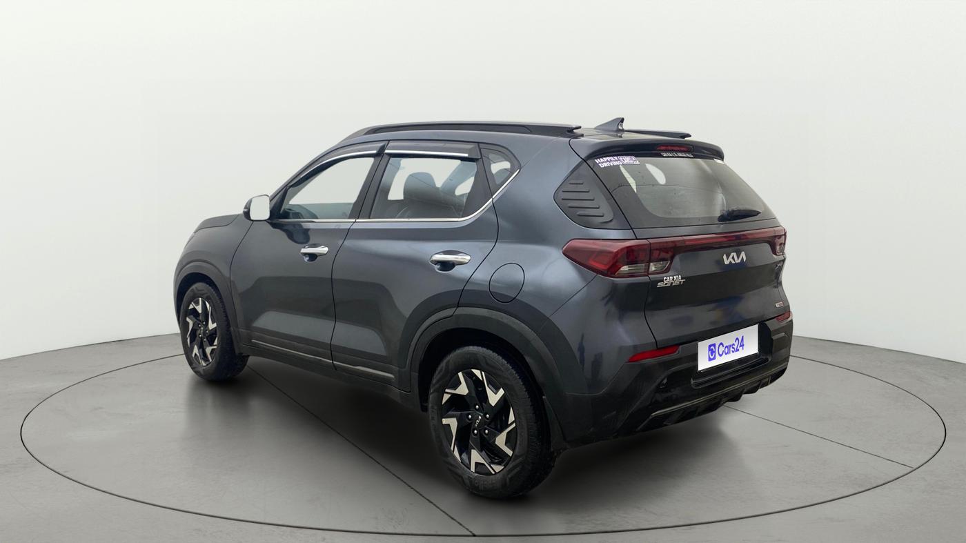 2022 KIA SONET X LINE 1.0 DCT, Petrol, Automatic, 26,636 km, Left Back Diagonal