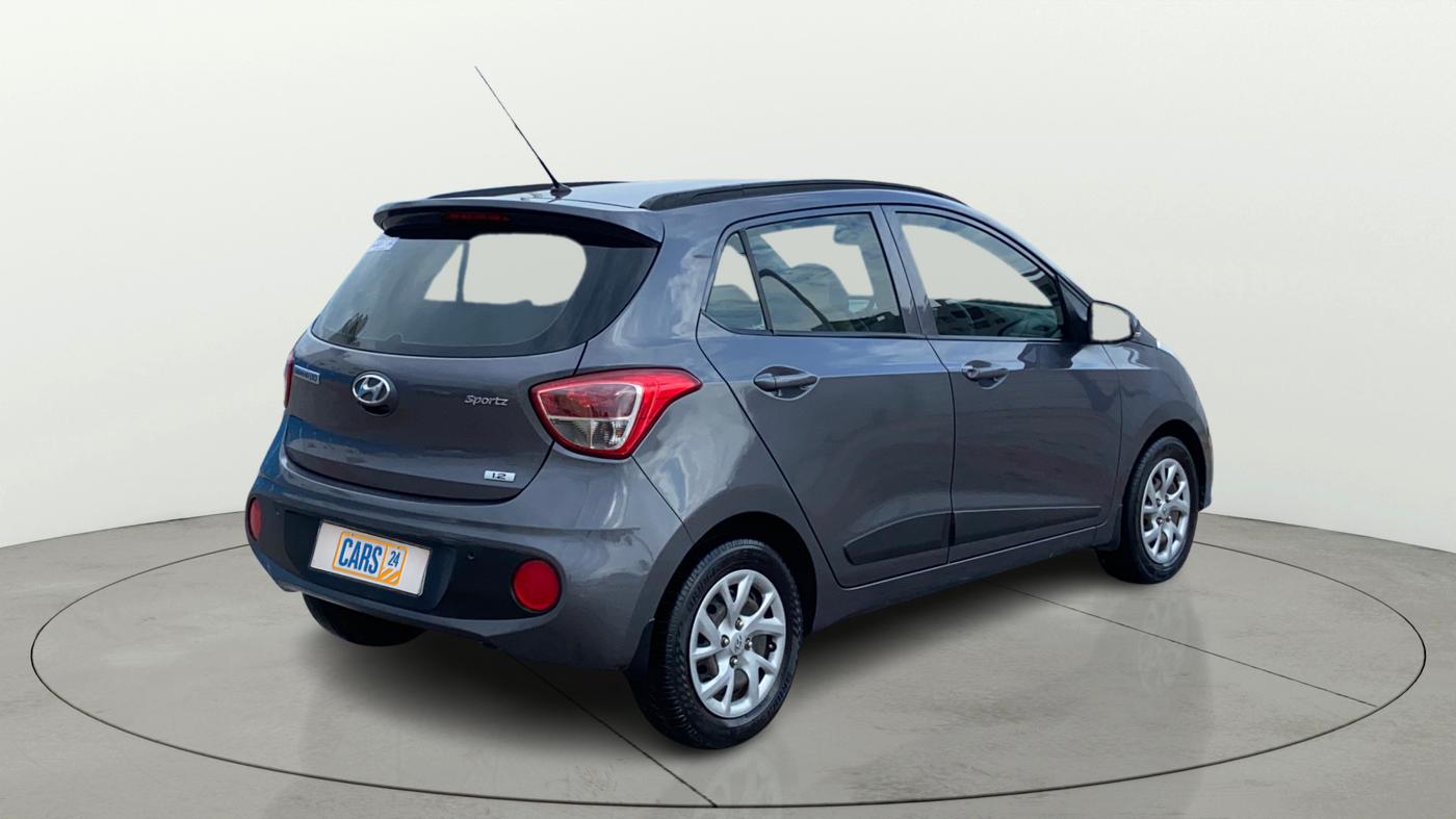 2019 Hyundai Grand i10 SPORTZ 1.2 KAPPA VTVT, Petrol, Manual, 52,281 km, Right Back Diagonal