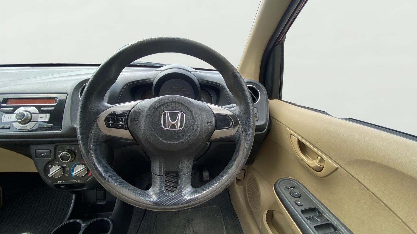 2014 Honda Amaze 1.2L I-VTEC S, Petrol, Manual, 75,648 km, Steering Wheel Close Up