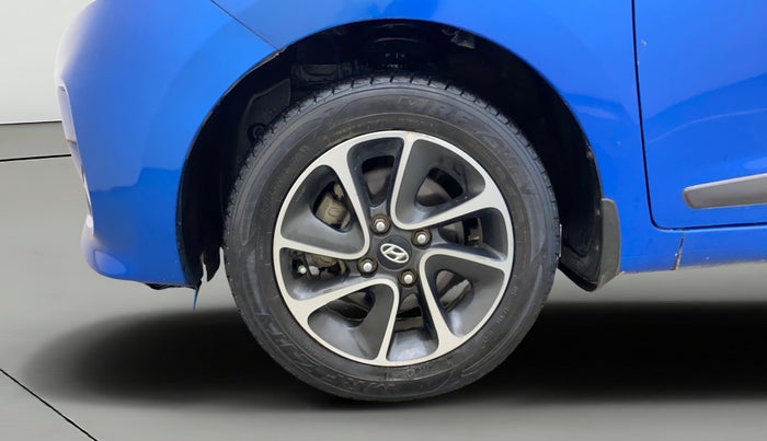 2017 Hyundai Grand i10 SPORTZ (O) AT 1.2 KAPPA VTVT, Petrol, Automatic, 54,807 km, Left Front Wheel