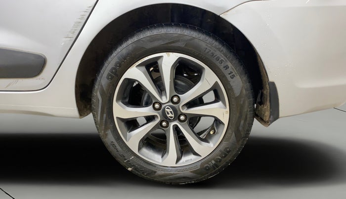 2014 Hyundai Xcent SX AT 1.2 (O), Petrol, Automatic, 88,100 km, Left Rear Wheel