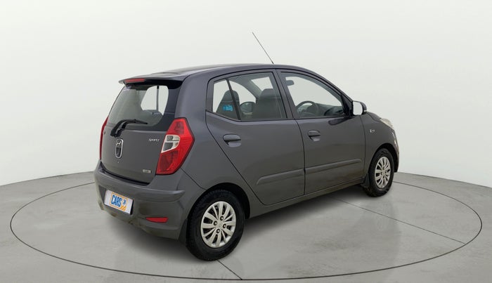 2013 Hyundai i10 SPORTZ 1.2, CNG, Manual, 1,28,823 km, Right Back Diagonal