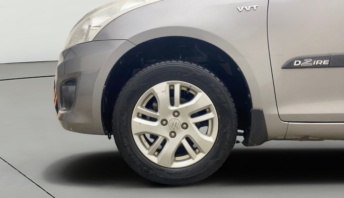 2014 Maruti Swift Dzire ZXI, Petrol, Manual, 58,960 km, Left Front Wheel