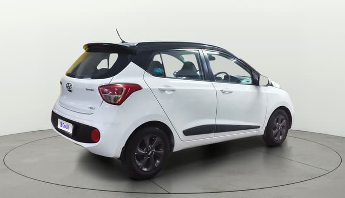 2019 Hyundai Grand i10 SPORTZ 1.2 KAPPA VTVT DUAL TONE, Petrol, Manual, 55,732 km, Right Back Diagonal