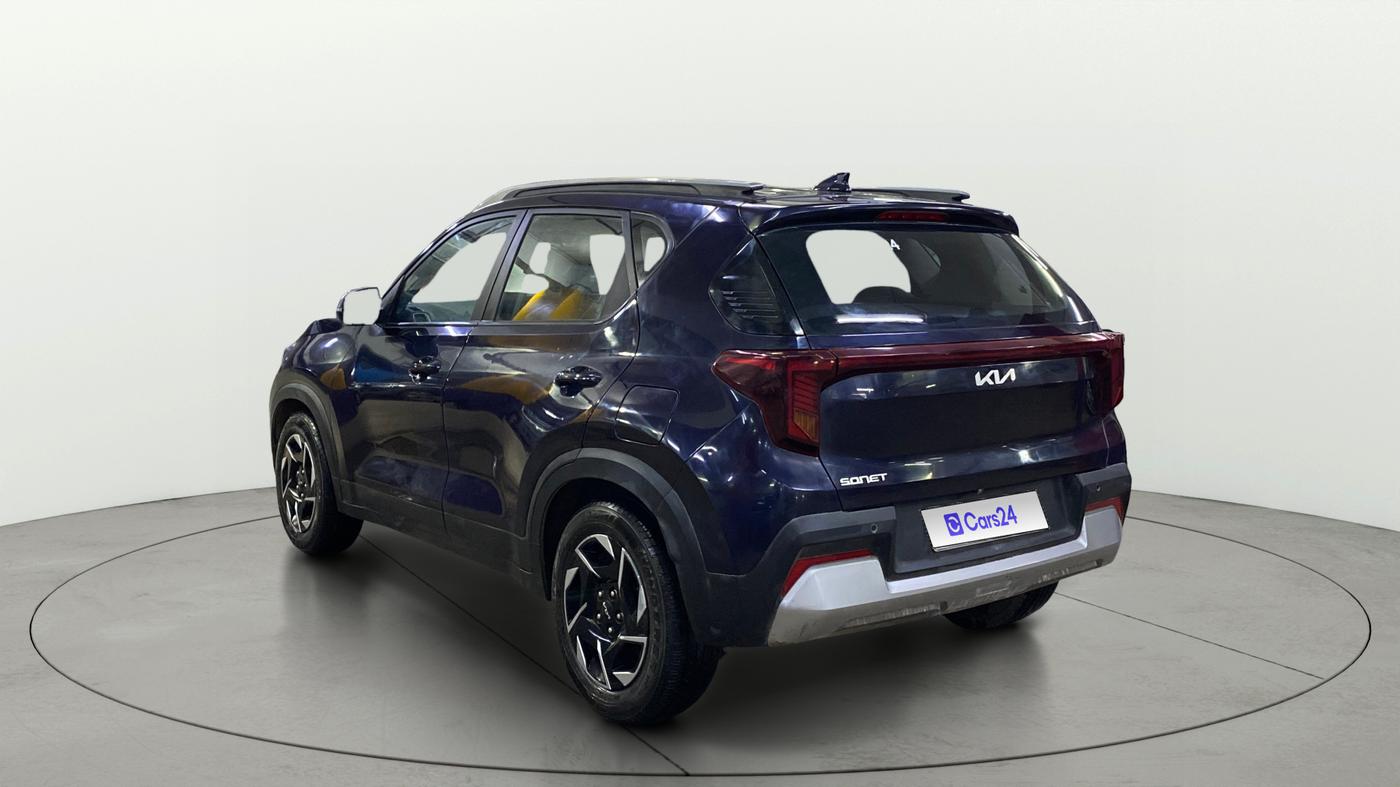 2024 KIA SONET HTK PLUS 1.2 PETROL MT, Petrol, Manual, 24,928 km, Left Back Diagonal