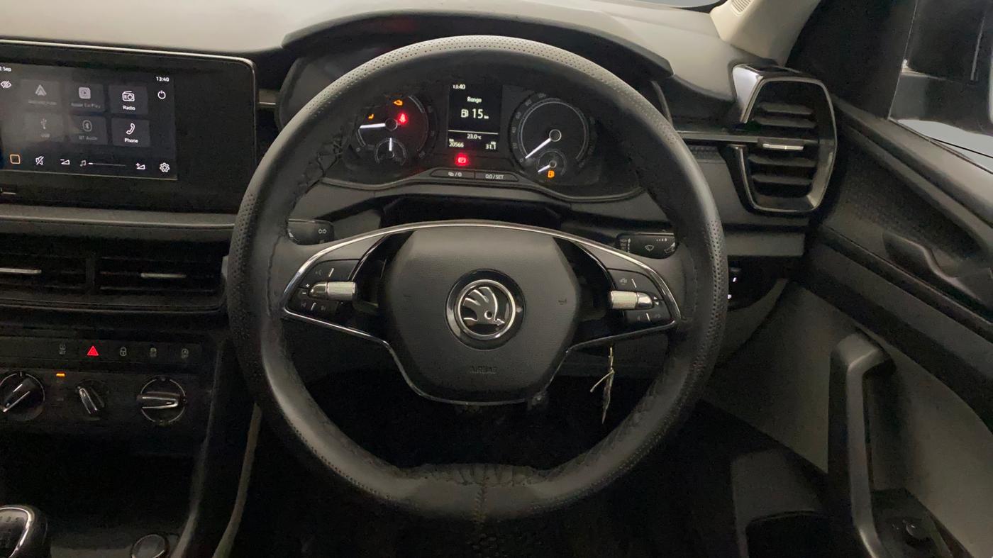 2025 Skoda KUSHAQ ACTIVE 1.0L TSI MT, Petrol, Manual, 20,622 km, Steering Wheel Close Up