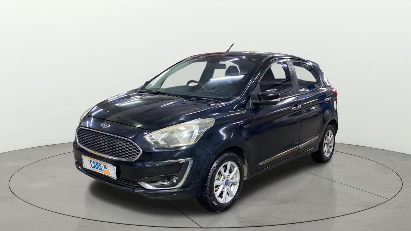 2019 Ford New Figo TITANIUM 1.2 PETROL MT, Petrol, Manual, 1,24,066 km, Left Front Diagonal