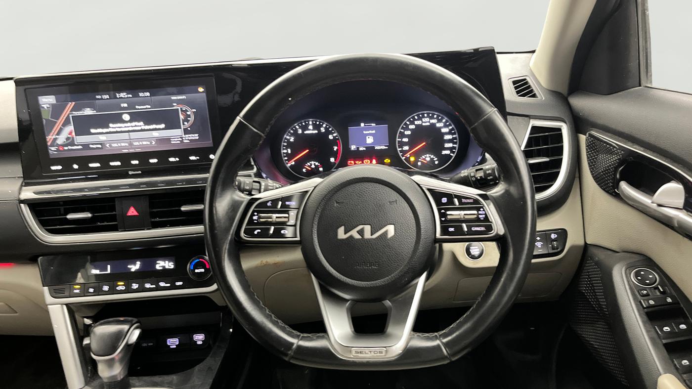 2021 KIA SELTOS HTX IVT 1.5 PETROL, Petrol, Automatic, 70,524 km, Steering Wheel Close Up