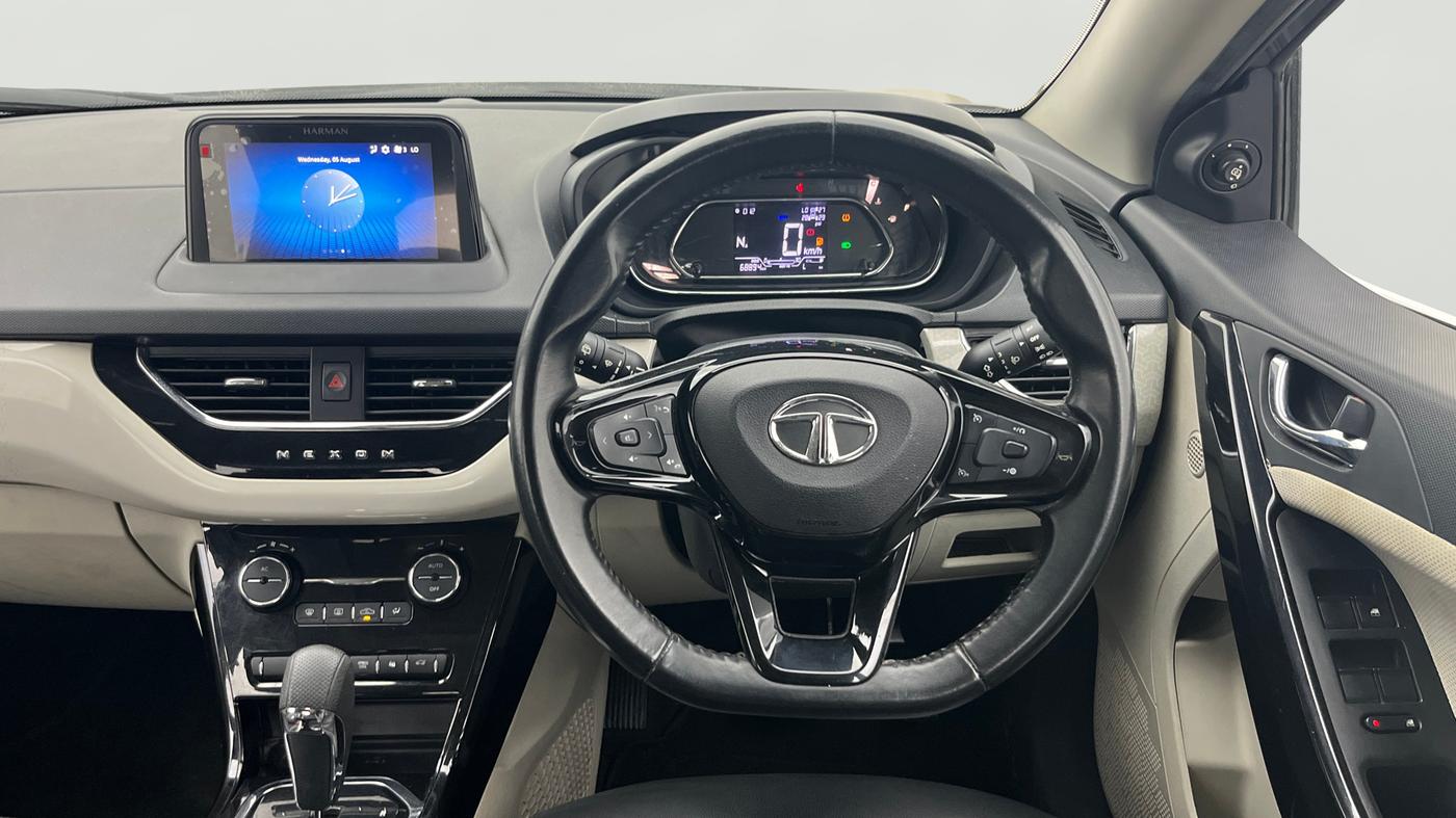 2021 Tata NEXON XZA PLUS (O) PETROL, Petrol, Automatic, 68,893 km, Steering Wheel Close Up
