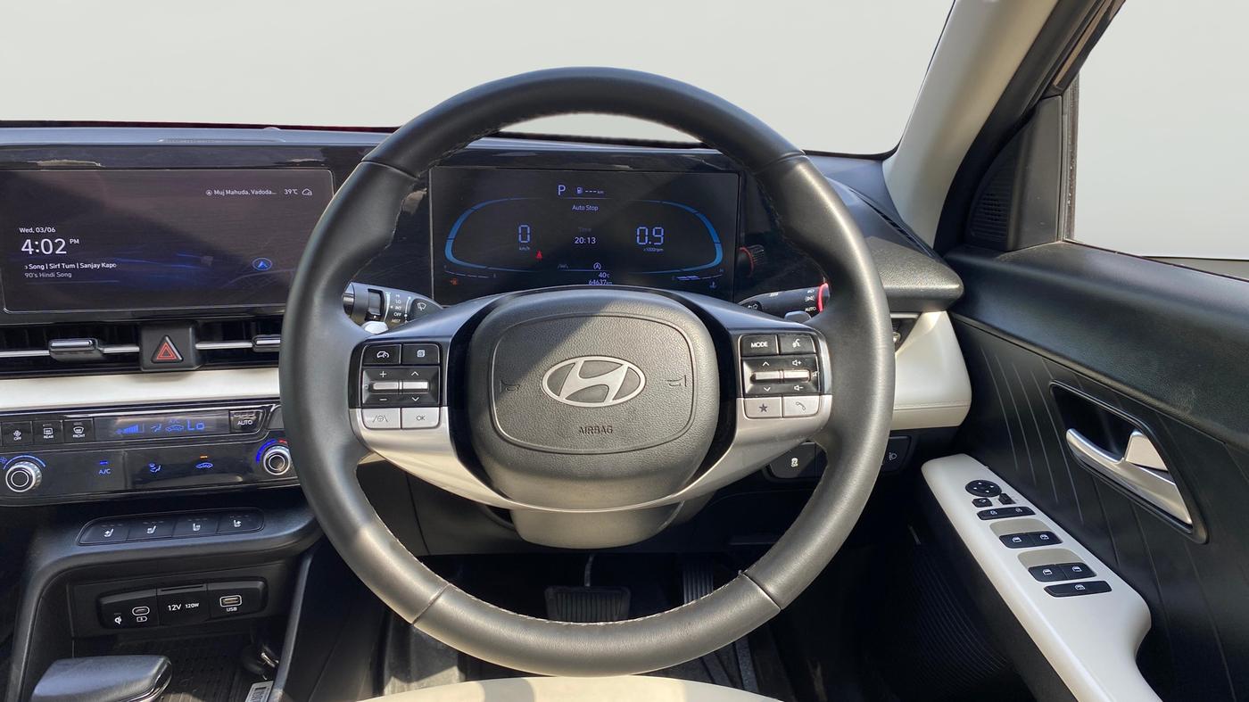 2023 Hyundai Verna SX(O) 1.5 MPI IVT , Petrol, Automatic, 64,606 km, Steering Wheel Close Up