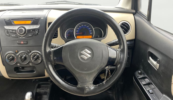 2018 Maruti Wagon R 1.0 VXI AMT, Petrol, Automatic, 91,779 km, Steering Wheel Close Up