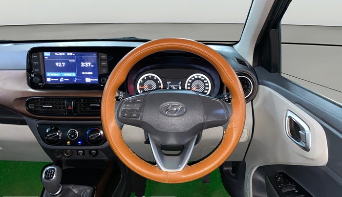 2022 Hyundai AURA SX 1.2 CNG, CNG, Manual, 25,033 km, Steering Wheel Close Up