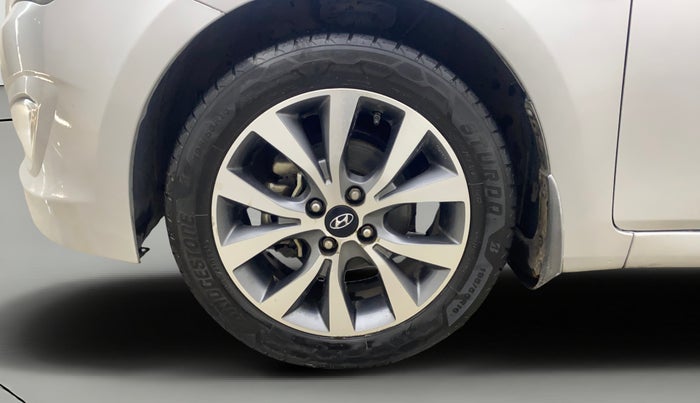 2016 Hyundai Verna FLUIDIC 1.6 CRDI SX AT 4S, Diesel, Automatic, 1,26,756 km, Left Front Wheel