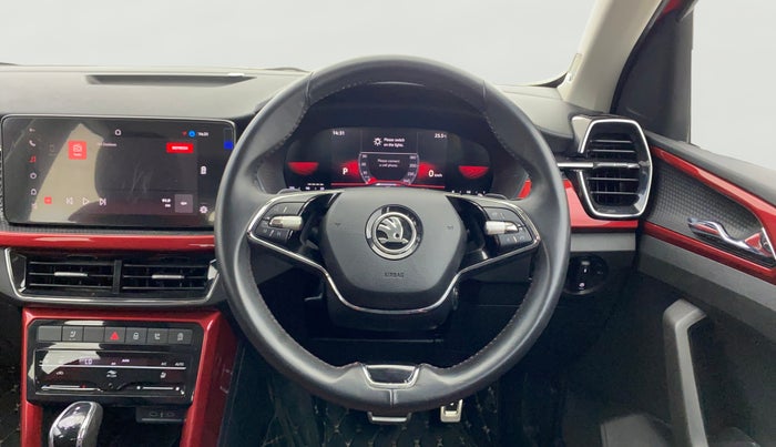 2023 Skoda KUSHAQ MONTE CARLO 1.0L TSI AT, Petrol, Automatic, 12,270 km, Steering Wheel Close Up