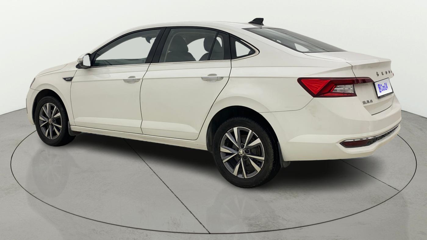 2022 Skoda SLAVIA STYLE 1.0L TSI MT, Petrol, Manual, 75,557 km, Left Back Diagonal