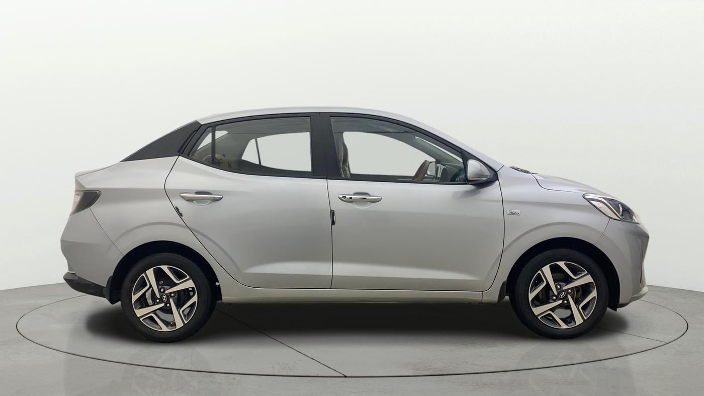 2021 Hyundai AURA SX PLUS 1.2 AMT, Petrol, Automatic, 26,914 km, Right Side View