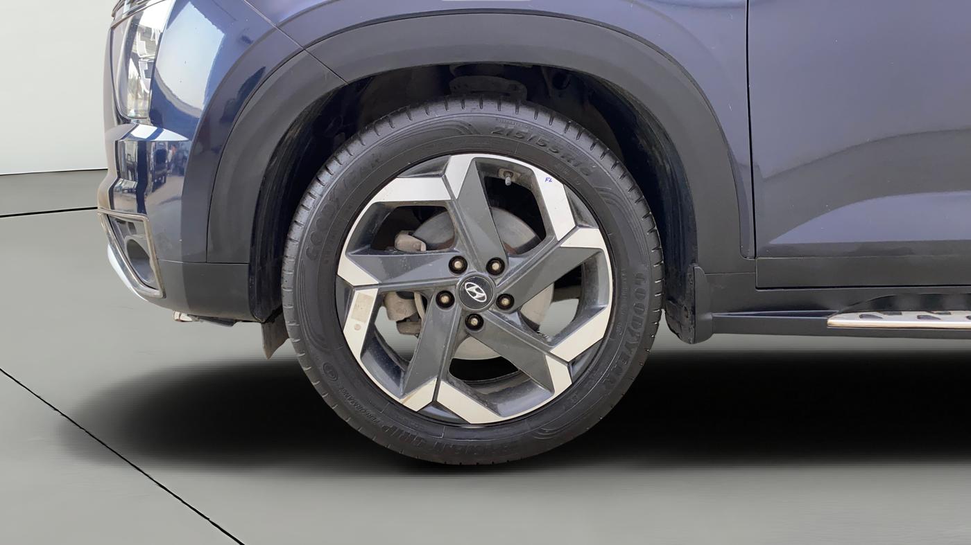 2022 Hyundai ALCAZAR PLATINUM(O) 6STR 1.5 AT, Diesel, Automatic, 78,426 km, Left Front Wheel