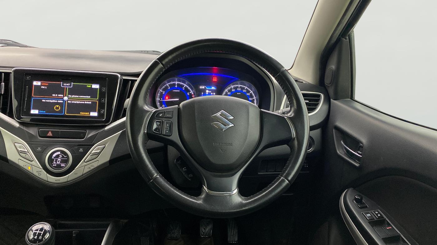 2016 Maruti Baleno ALPHA PETROL 1.2, Petrol, Manual, 78,745 km, Steering Wheel Close Up
