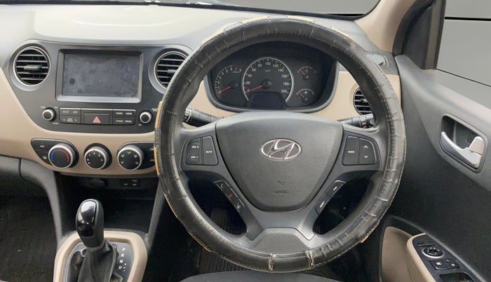 2017 Hyundai Grand i10 SPORTZ (O) AT 1.2 KAPPA VTVT, Petrol, Automatic, 63,246 km, Steering Wheel Close Up