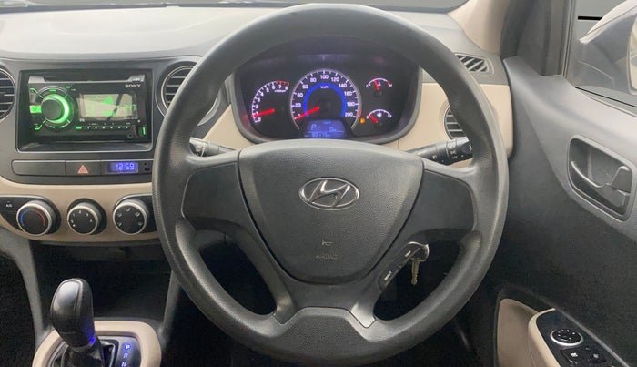 2016 Hyundai Grand i10 MAGNA AT 1.2 KAPPA VTVT, Petrol, Automatic, 80,179 km, Steering Wheel Close Up