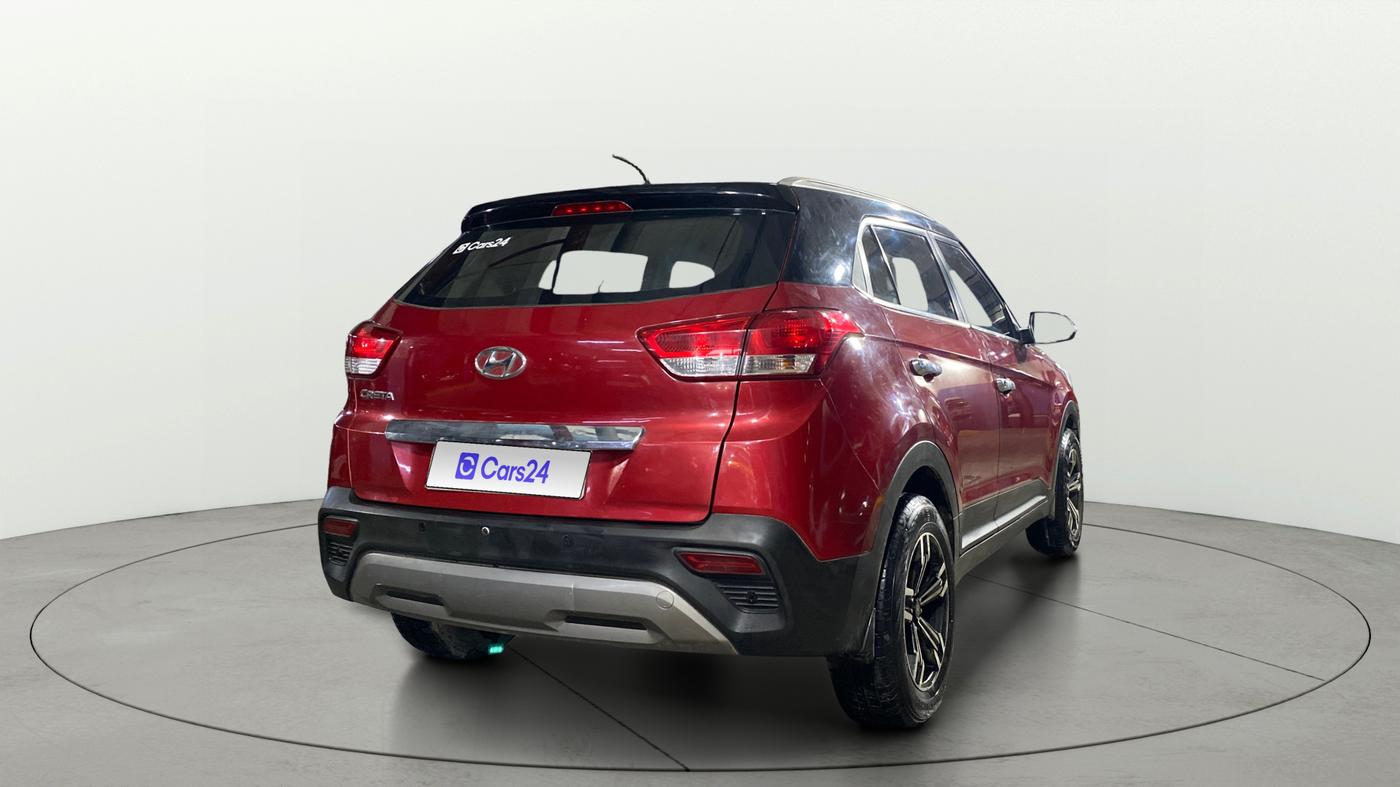 2018 Hyundai Creta E PLUS 1.6 PETROL, Petrol, Manual, 75,544 km, Right Back Diagonal