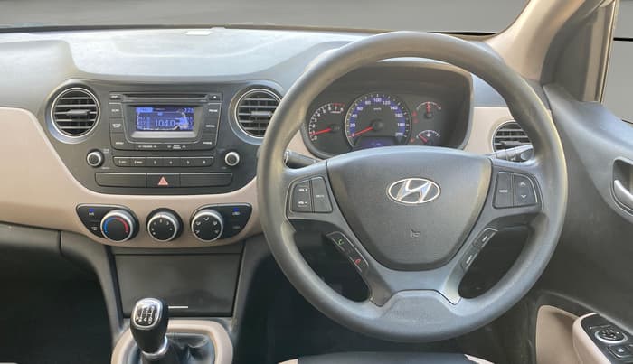 2015 Hyundai Xcent S 1.2, Petrol, Manual, 1,45,243 km, Steering Wheel Close Up
