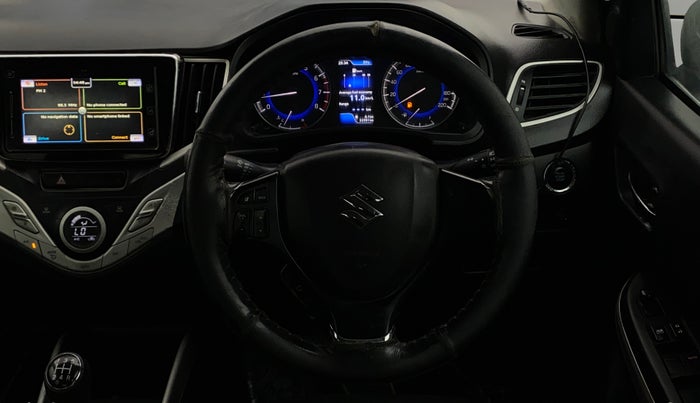 2016 Maruti Baleno ALPHA PETROL 1.2, Petrol, Manual, 53,585 km, Steering Wheel Close Up