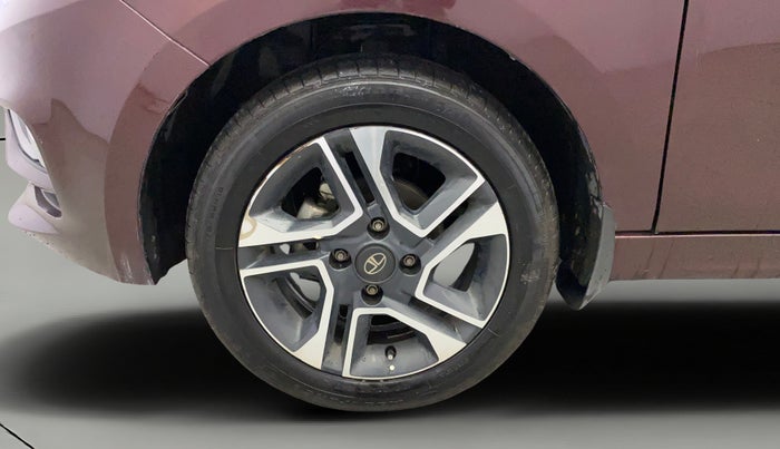 2020 Tata TIGOR XZA PLUS PETROL, Petrol, Automatic, 1,03,389 km, Left Front Wheel