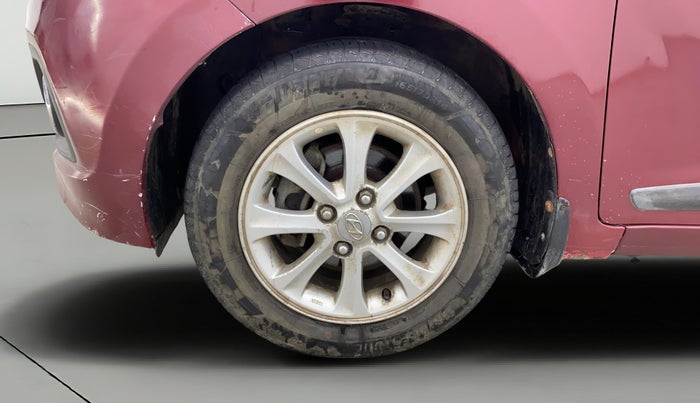 2014 Hyundai Grand i10 ASTA 1.2 KAPPA VTVT, Petrol, Manual, 1,14,993 km, Left Front Wheel