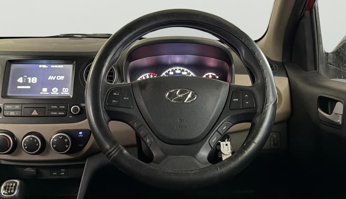 2017 Hyundai Grand i10 SPORTZ (O) 1.2 KAPPA VTVT, Petrol, Manual, 51,734 km, Steering Wheel Close Up
