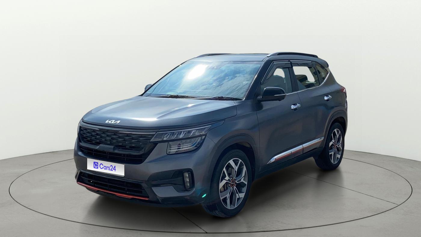 2022 KIA SELTOS X LINE 1.4 DCT, Petrol, Automatic, 83,632 km, Left Front Diagonal