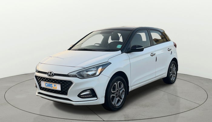 2019 Hyundai Elite i20 SPORTZ PLUS 1.2 DUAL TONE, Petrol, Manual, 74,392 km, Left Front Diagonal