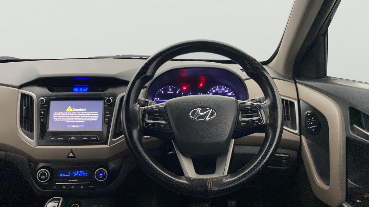 2016 Hyundai Creta SX PLUS AT 1.6 DIESEL, Diesel, Automatic, 98,153 km, Steering Wheel Close Up