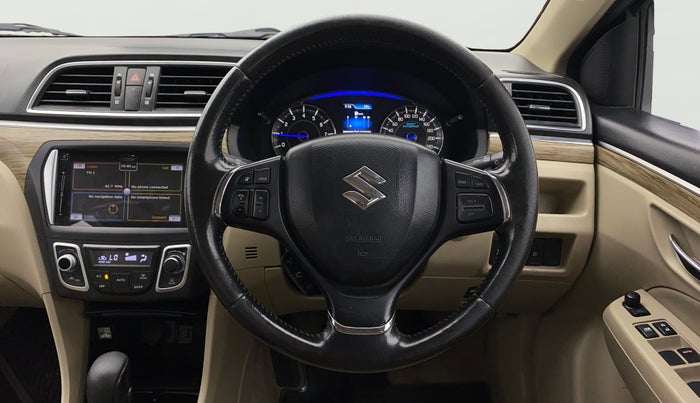 2019 Maruti Ciaz ALPHA  AT 1.5 SHVS PETROL, Petrol, Automatic, 26,650 km, Steering Wheel Close Up