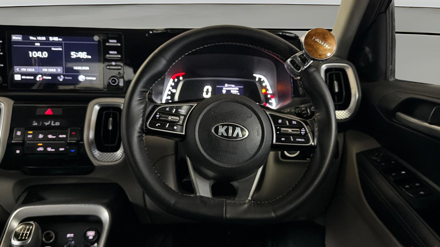 2020 KIA SONET HTX 1.0 IMT, Petrol, Manual, 69,329 km, Steering Wheel Close Up