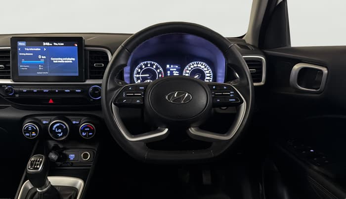 2021 Hyundai VENUE SX 1.0 (O) TURBO IMT, Petrol, Manual, 80,546 km, Steering Wheel Close Up
