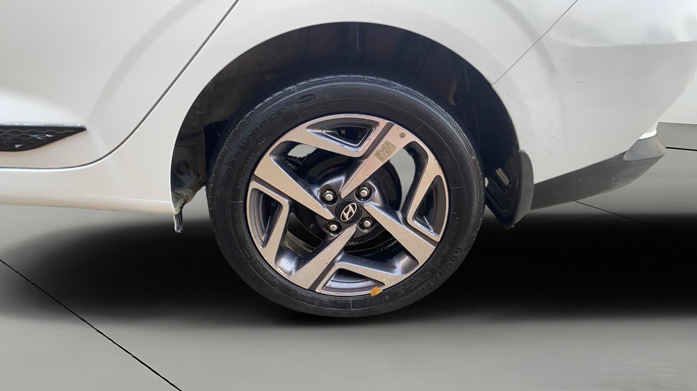 2022 Hyundai AURA SX PLUS 1.2 AMT, Petrol, Automatic, 67,386 km, Right Rear Wheel