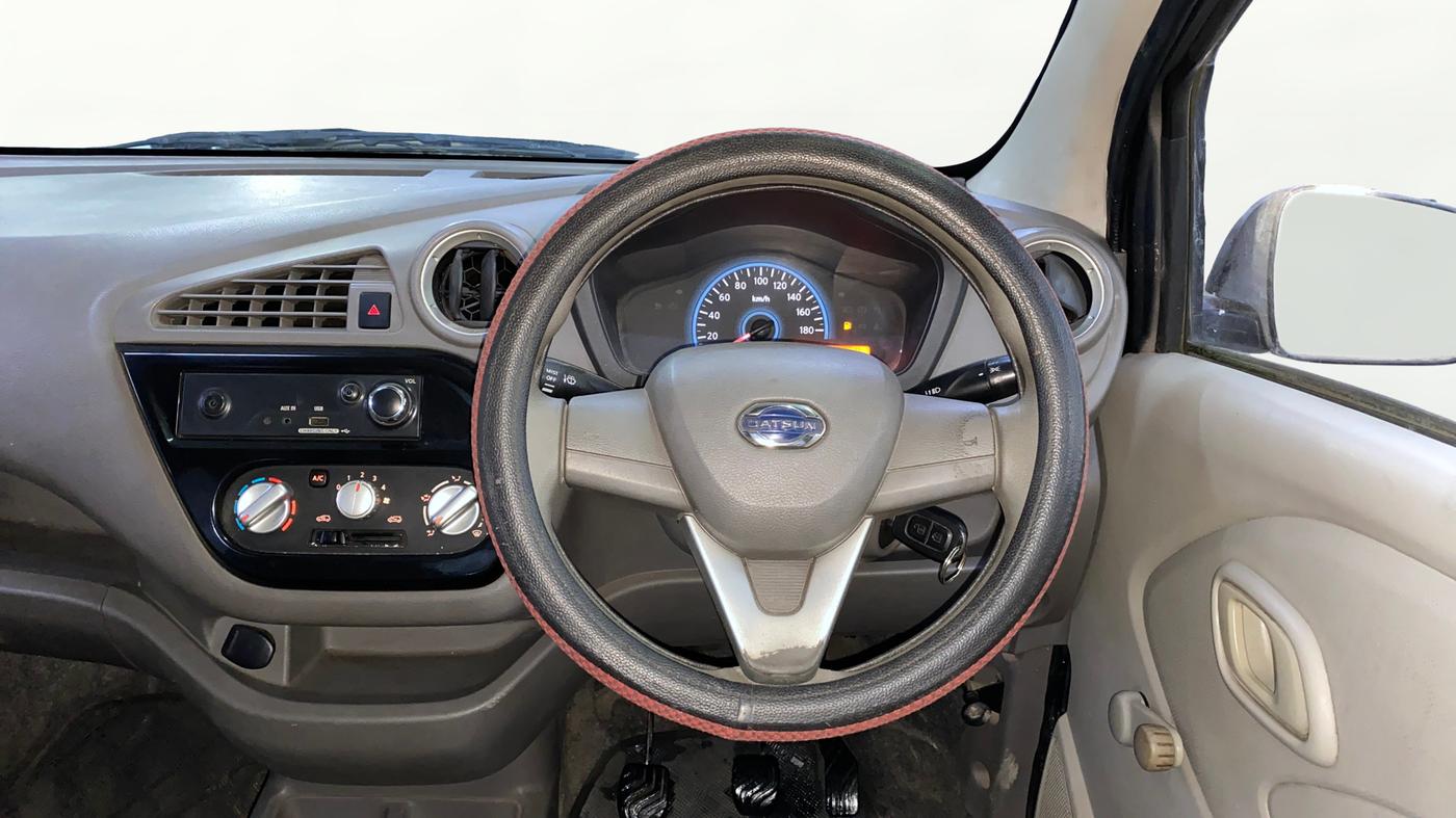 2016 Datsun Redi Go T, Petrol, Manual, 20,630 km, Steering Wheel Close Up