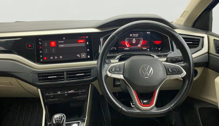 2022 Volkswagen VIRTUS TOPLINE TSI 1.0 MT, Petrol, Manual, 46,472 km, Steering Wheel Close Up