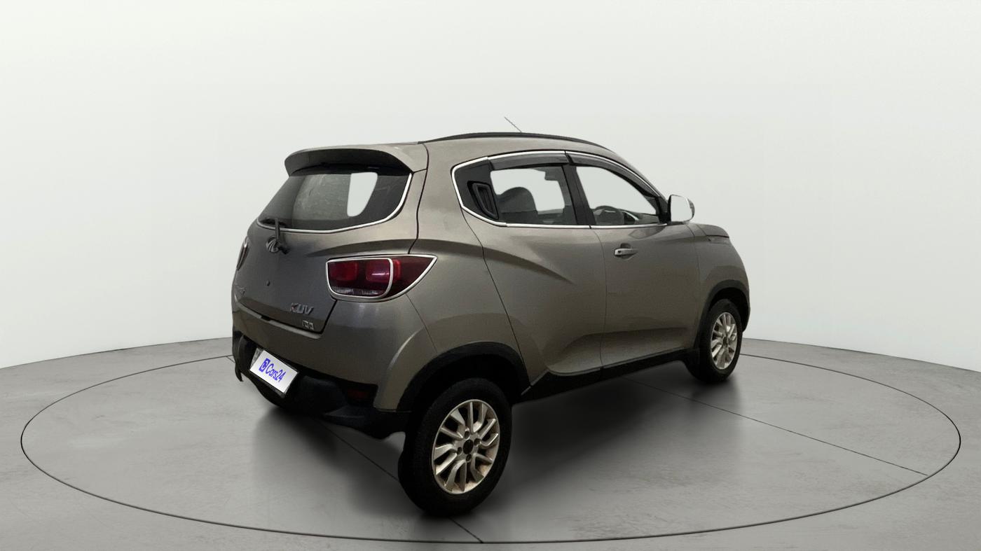 2017 Mahindra Kuv100 K6 PLUS 6 STR, Petrol, Manual, 40,077 km, Right Back Diagonal