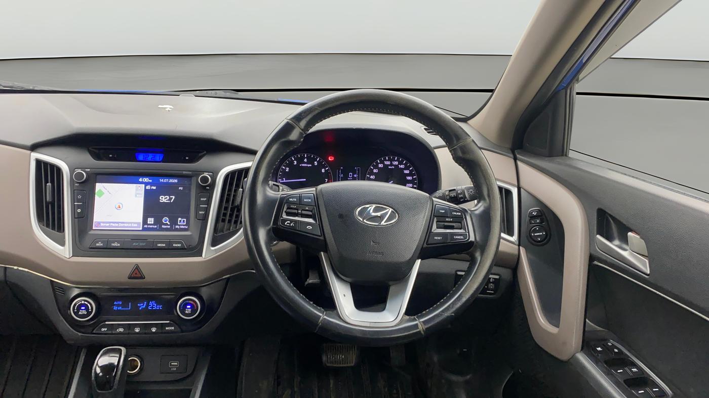 2019 Hyundai Creta SX AT 1.6 PETROL, Petrol, Automatic, 59,968 km, Steering Wheel Close Up
