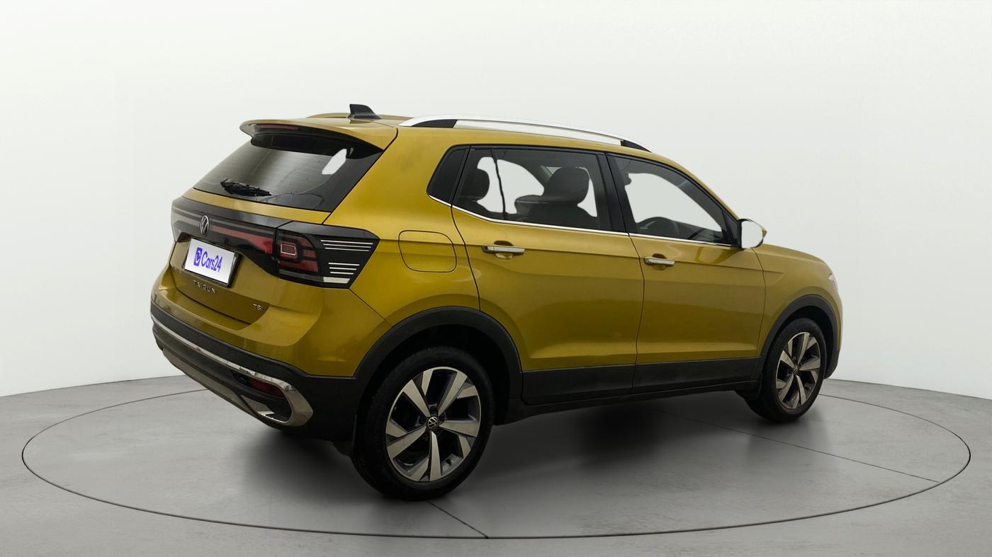 2021 Volkswagen TAIGUN TOPLINE 1.0 TSI MT, Petrol, Manual, 1,10,926 km, Right Back Diagonal
