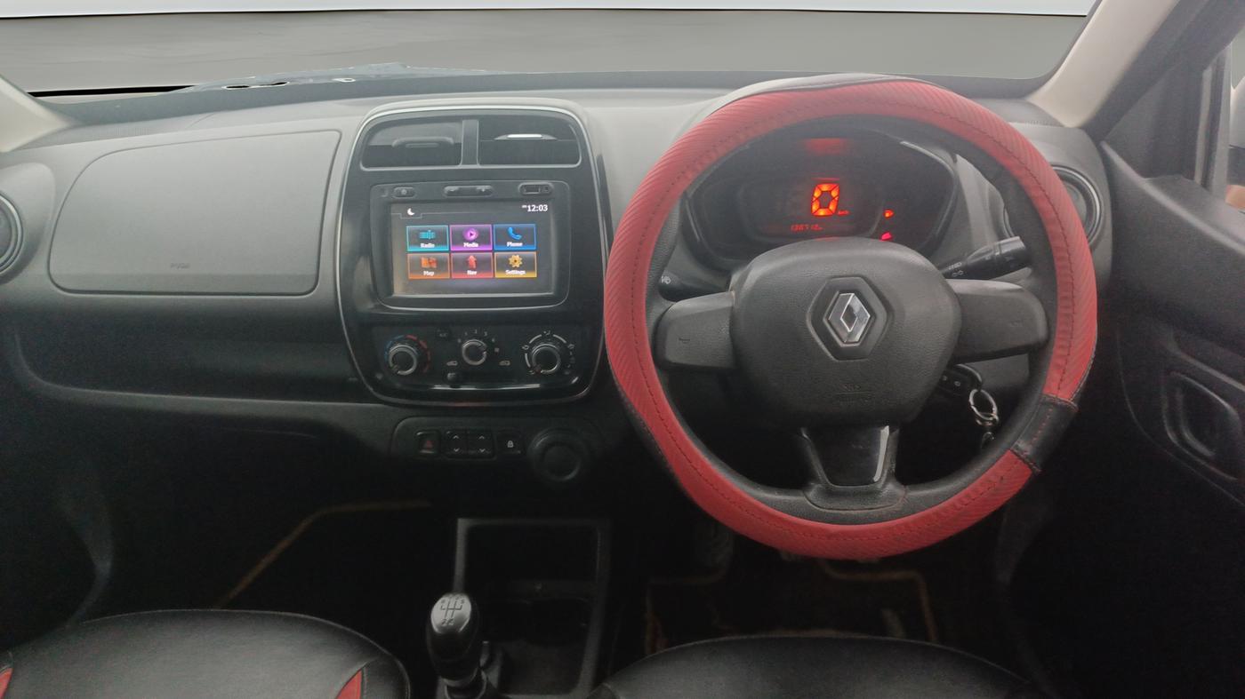 2018 Renault Kwid RXT 1.0 (O), Petrol, Manual, 1,38,712 km, Steering Wheel Close Up